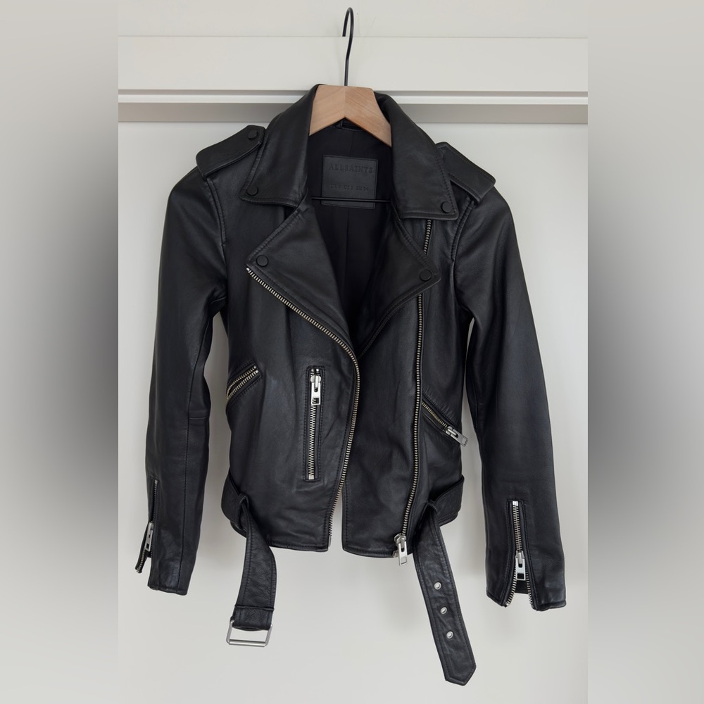 ALLSAINTS Balfern Black Leather Jacket